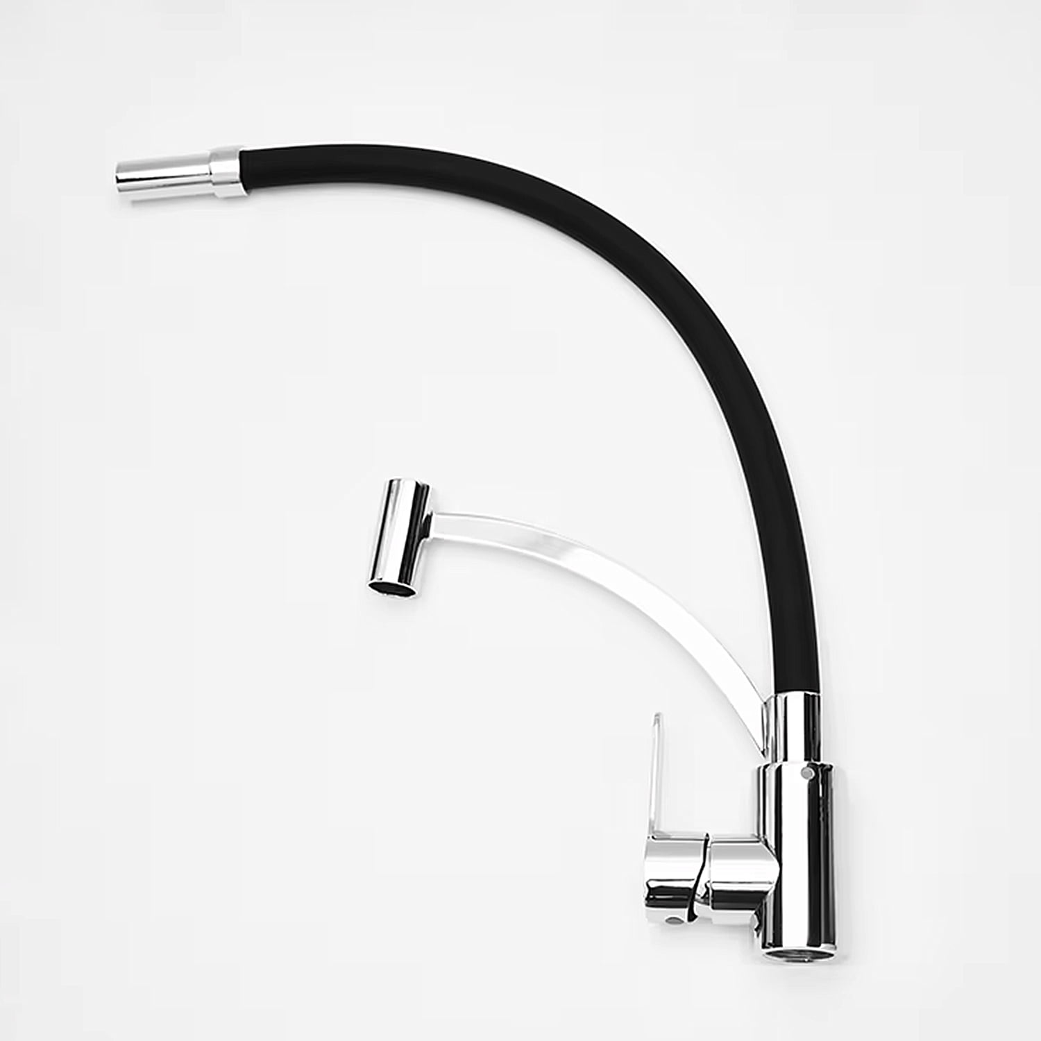 Mundo Online - Llave Monomando Lavaplatos Cromada Flexible Y Giratoria