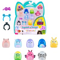 Mini-Squish Squish-A-Longs, Paquete De 8 Unidades (Wave 5, Estilo 1) Con Accesorios