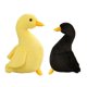 thumbnail image 3 of 2 Uds., Mu?eco De Pato De Peluche Infantil, Decoración De 40cm, Amarillo, 30cm, Negro, 3 of 5