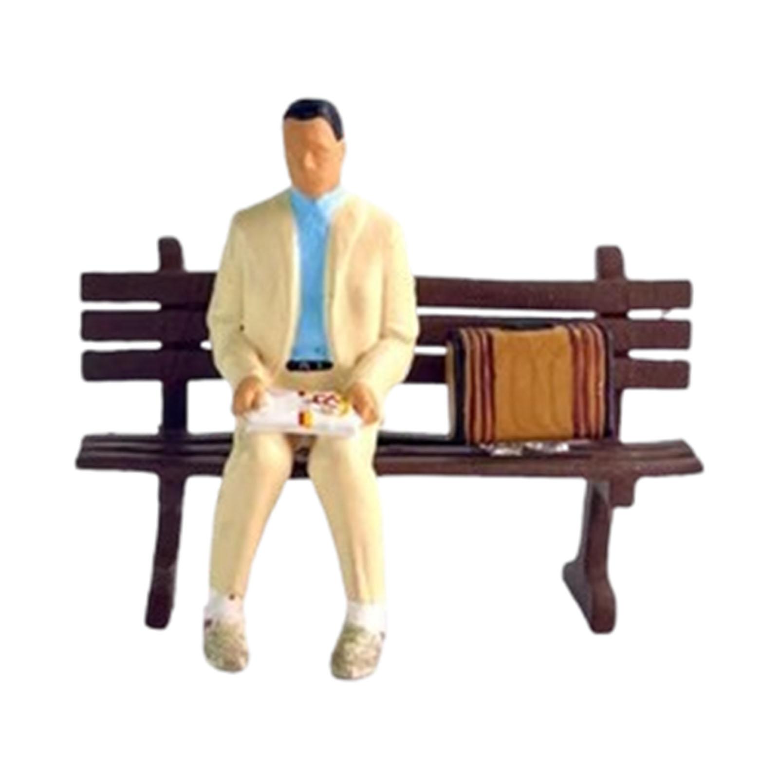 Bothyi - Simulación Hombres Figura Modelo 1/64 Figura De Personas Para Accesorios De Fotos De La Casa De Muñecas Escena De Bricolaje