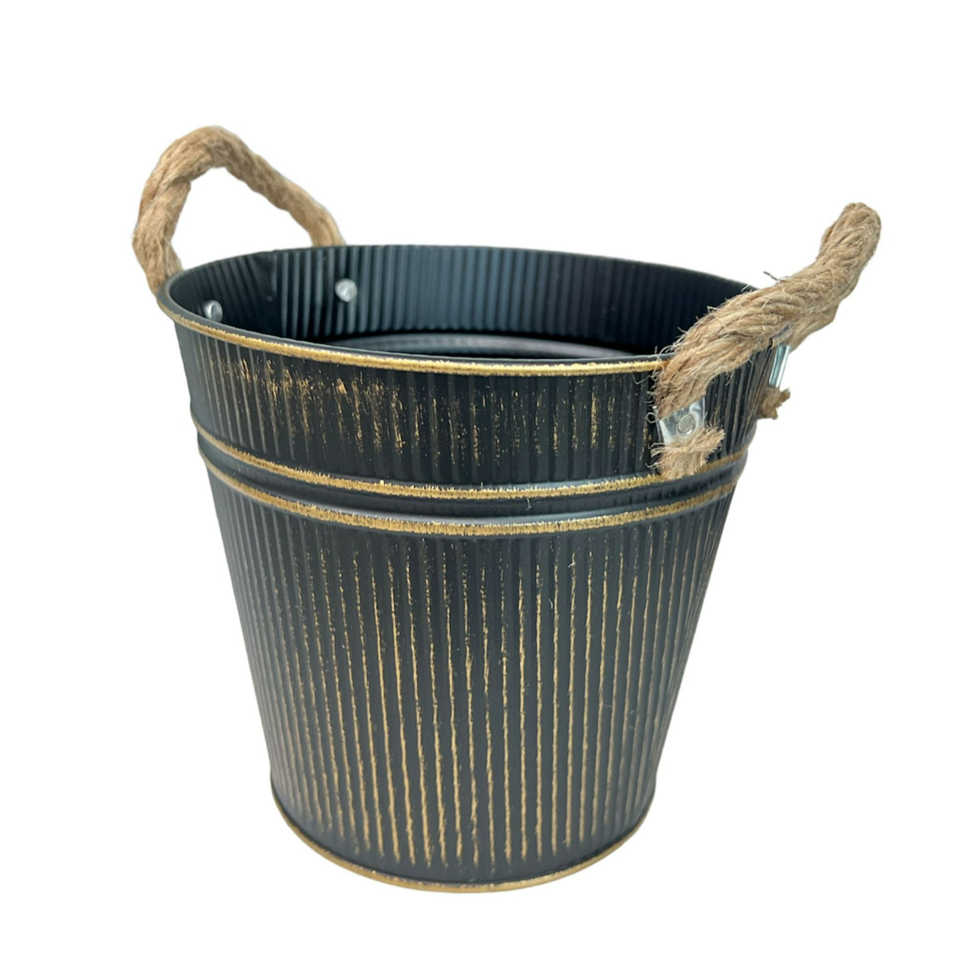 Oem - Macetero De Metal Canasto Con Diseños Maceta Balde Metal N