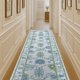 thumbnail image 1 of Alfombra Fame Living 76 cm x 198 cm Verde Floral Pastel, 1 of 9