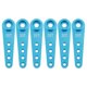 thumbnail image 1 of 6pc 37mm 25T Servo Brazo De Dirección Cuerno M2.5 Agujero Para Coche RC Barco Futaba Azul, 1 of 5