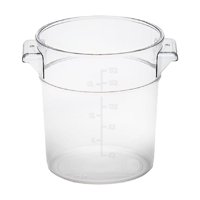 Gastroplast - Contenedor Policarbonato Redondo 17 Lts Con Tapa Transparente