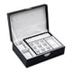 thumbnail image 3 of Joyero Organizador Con Cerradura De Cuero PU Soporte De Joya Para Anillos Negro, 3 of 5