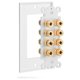 thumbnail image 4 of Placa de pared Fosmon Quad Speaker con conectores banana de 1 pulgada, 4 of 6