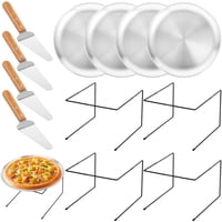 El Juego De Soportes Elevadores Para Sartenes Para Pizza Sibosen Incluye 4 Soportes De Metal