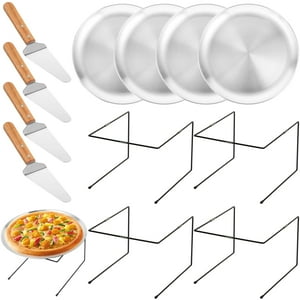 El Juego De Soportes Elevadores Para Sartenes Para Pizza Sibosen Incluye 4 Soportes De Metal
