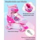 thumbnail image 4 of Patines de Ruedas HAPHOM Ajustables para Niñas en Rosa con Ruedas que Iluminan, 4 of 8