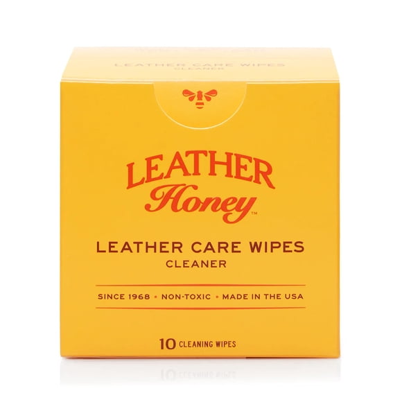 Toallitas limpiadoras de piel Leather Honey Clean On-The-Go, 10 unidades