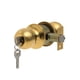 thumbnail image 1 of Cerradura de pomo cilíndrica, Oficina -Dormitorio. (Bronce pulido). SKU: SDP10-PB, 1 of 3