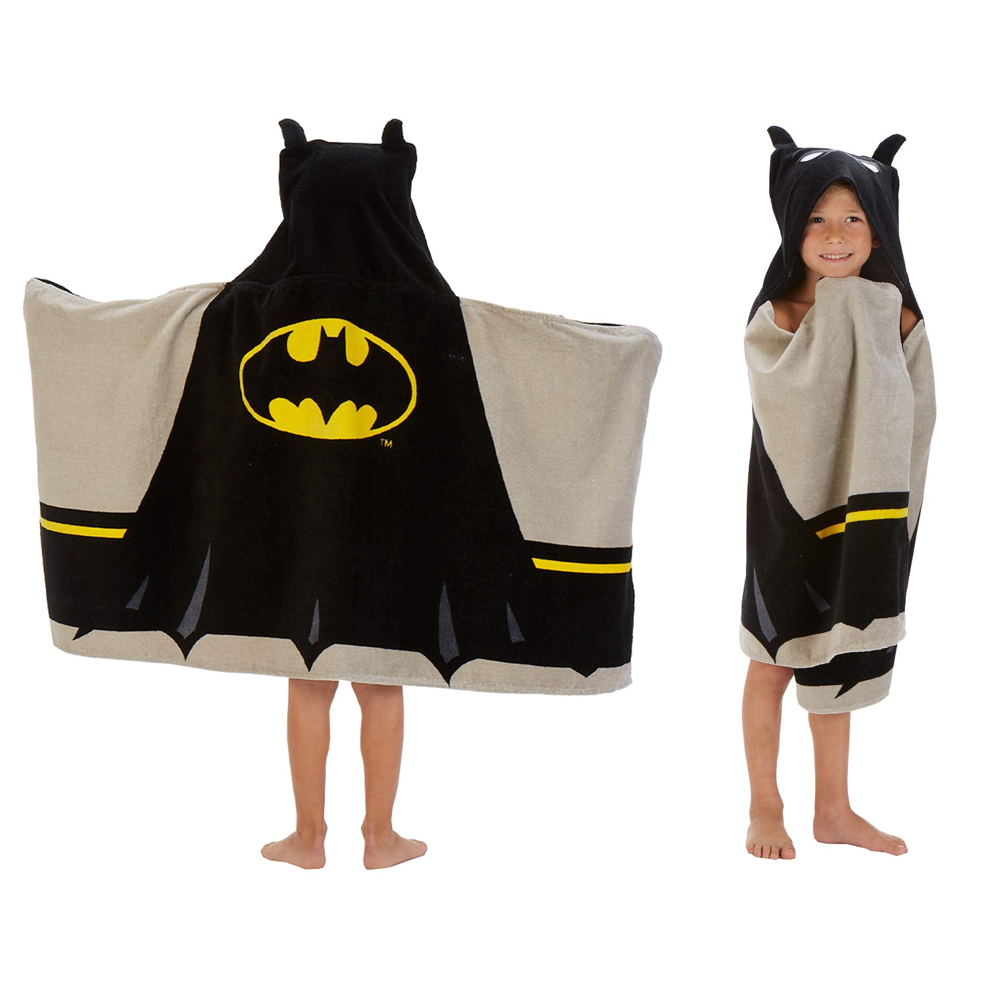 Franco - Toalla Con Capucha Para Niños De Batman, Bañera/piscina/playa, Algodón