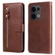thumbnail image 1 of Funda con Cremallera para OPPO Reno 14 5G, Carcasa Cartera de Cuero PU con Soporte y Tarjetero, 1 of 5