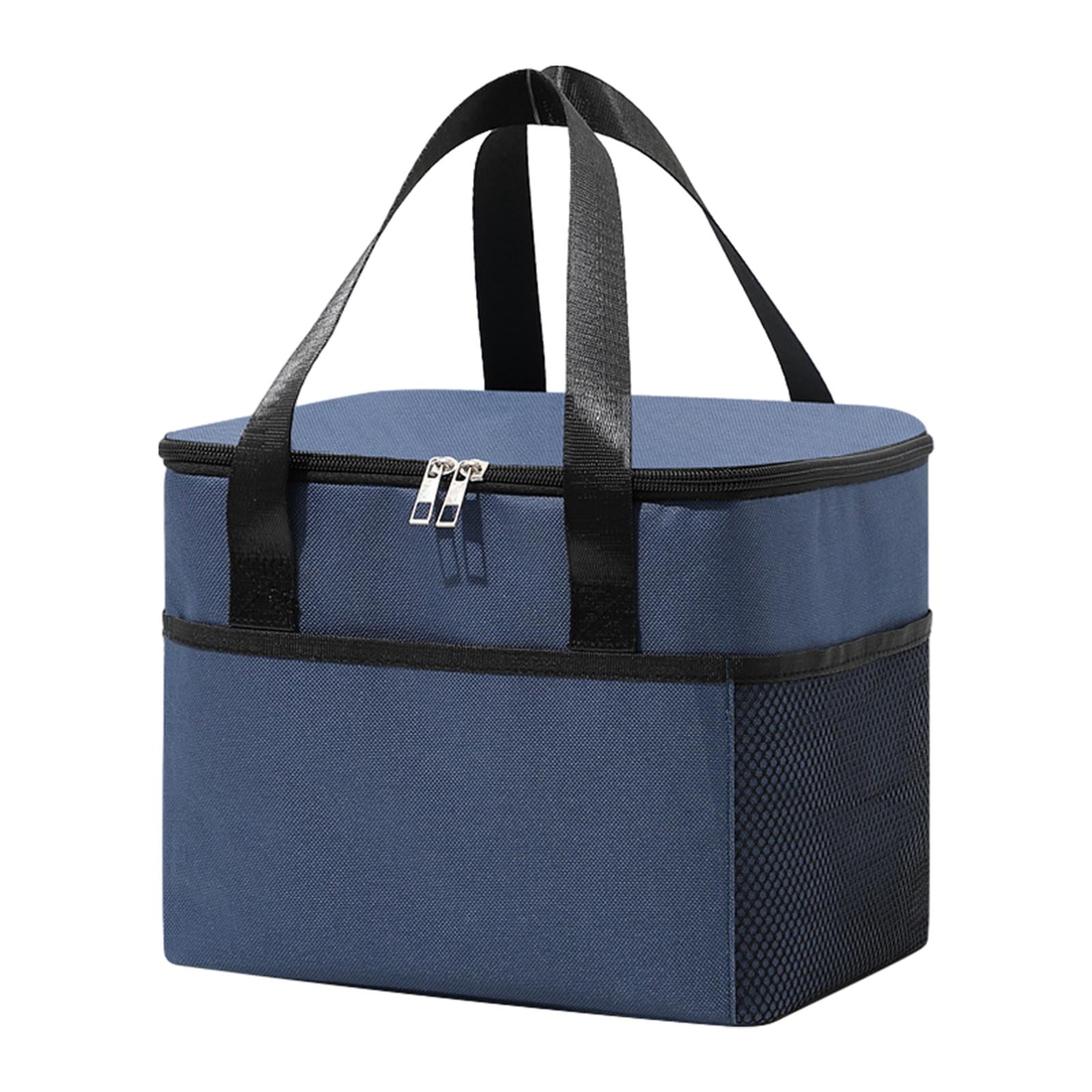 Magideal - Bolsa Térmica Grande Con Aislamiento, Bolsa De Compras, Bolso Para Platos, Utensilios De Cocina Duraderos, Bolsa De Entrega De Alimentos Frescos, , Azul Marino
