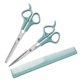thumbnail image 1 of Kit de tijeras para cortar el pelo, juego de tijeras de peluquería para hombres, mujeres, mascotas, salón de belleza en casa, kit de corte de barbería, 1 of 6