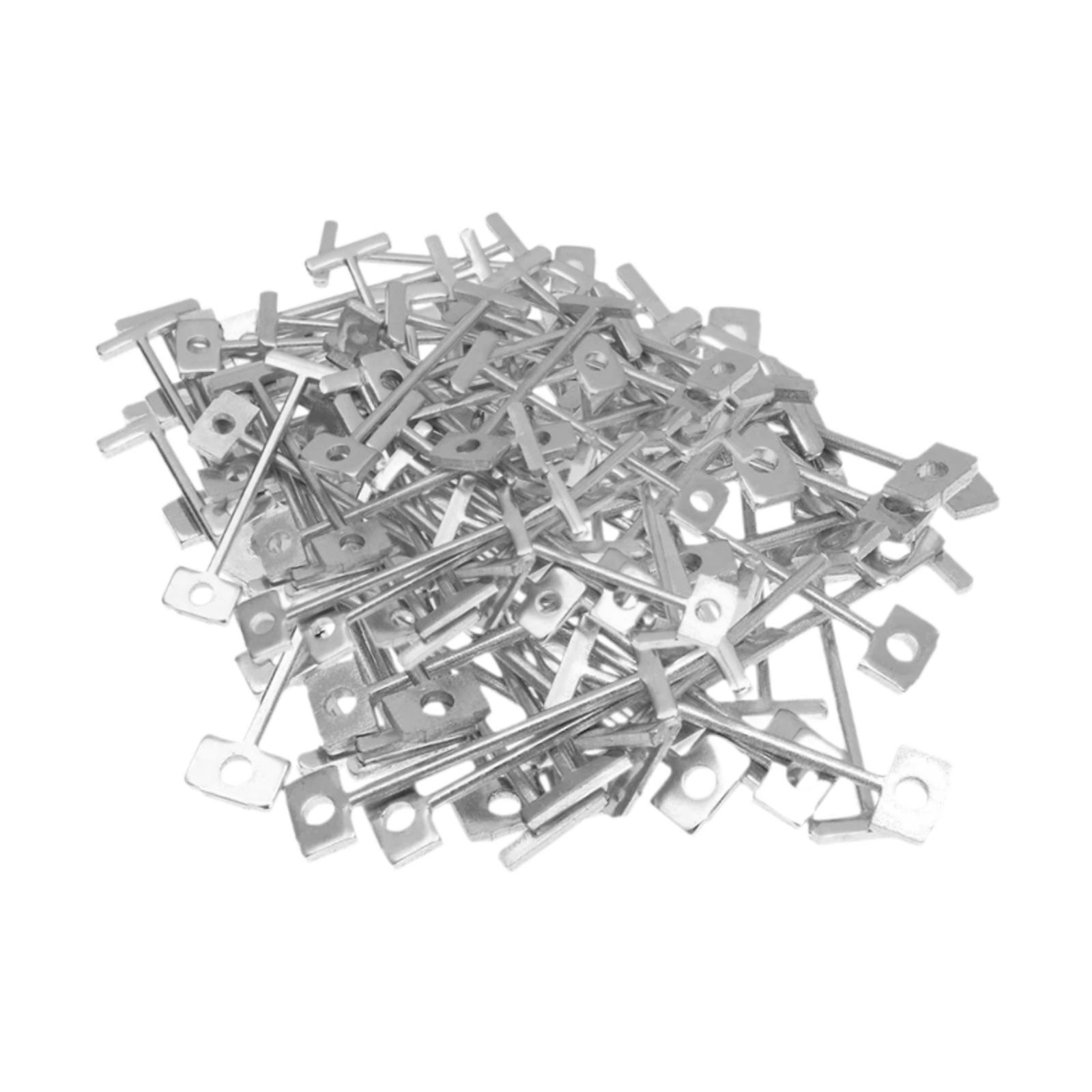 Magideal - 100 Uds. Juego De Pasadores De Acero Para Suelo Y Senderismo, Pasadores Intercambiables, Accesorios, Pasador De Acero Portátil Para Colocación De Suel 15 Mm