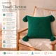 thumbnail image 2 of Funda De Cojin 45x45cm Chenille Nordico Boho Borlas Larentia Verde, 2 of 8