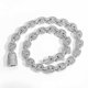 thumbnail image 1 of Ancho 16mm Gran Miami Iced Out Cuban Link Necklace, Extra Brillante Cuban Link Chain para Hombre, Sólido Grueso Hip Hop Hombres Cuban Link Chain, 16-24 Inch - Caja de Regalo Incluida, 1 of 7