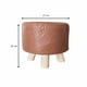 thumbnail image 3 of Mini puff redondo tela café, 3 of 5