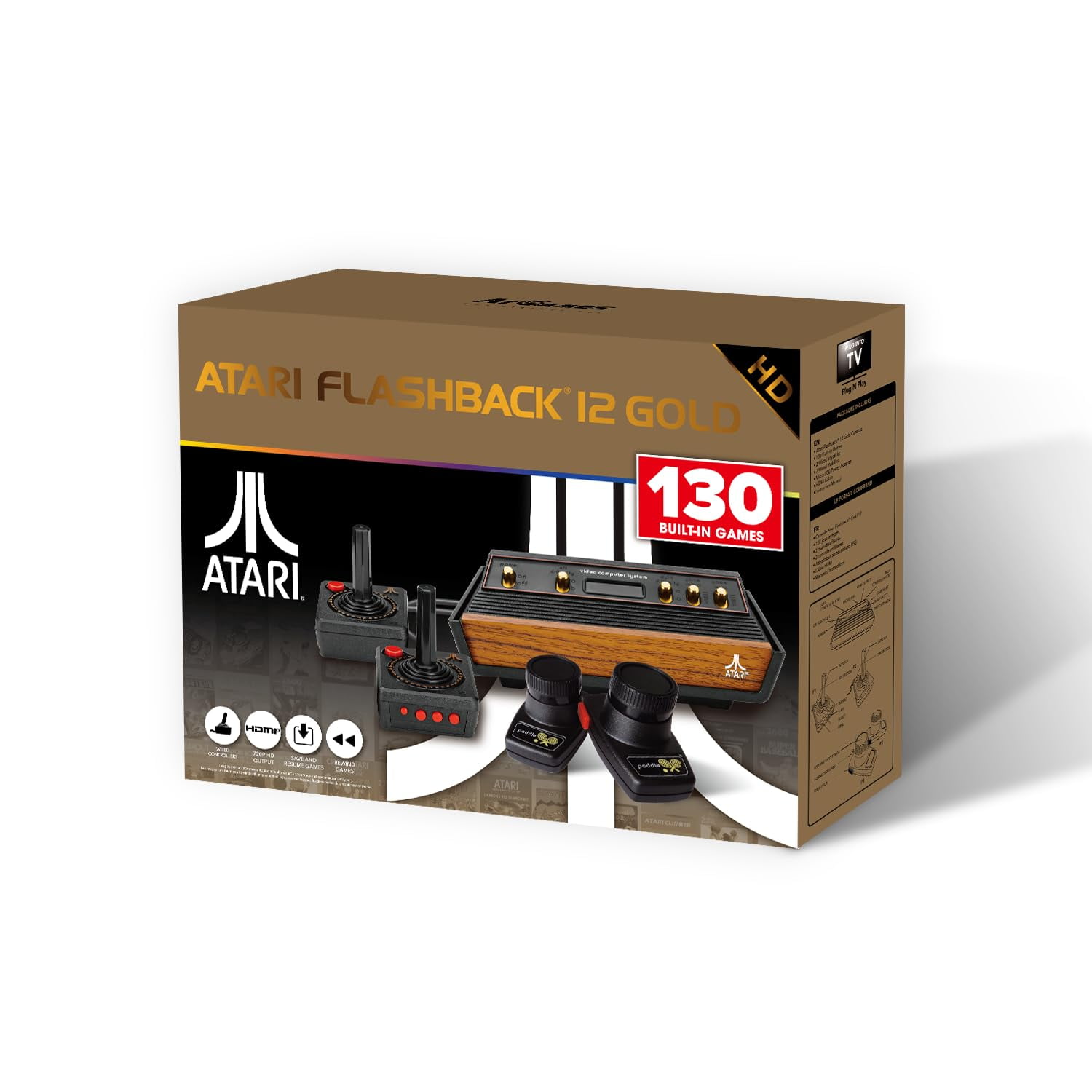 Consola De Juegos Atgames Atari Flashback 12 Gold Hdmi