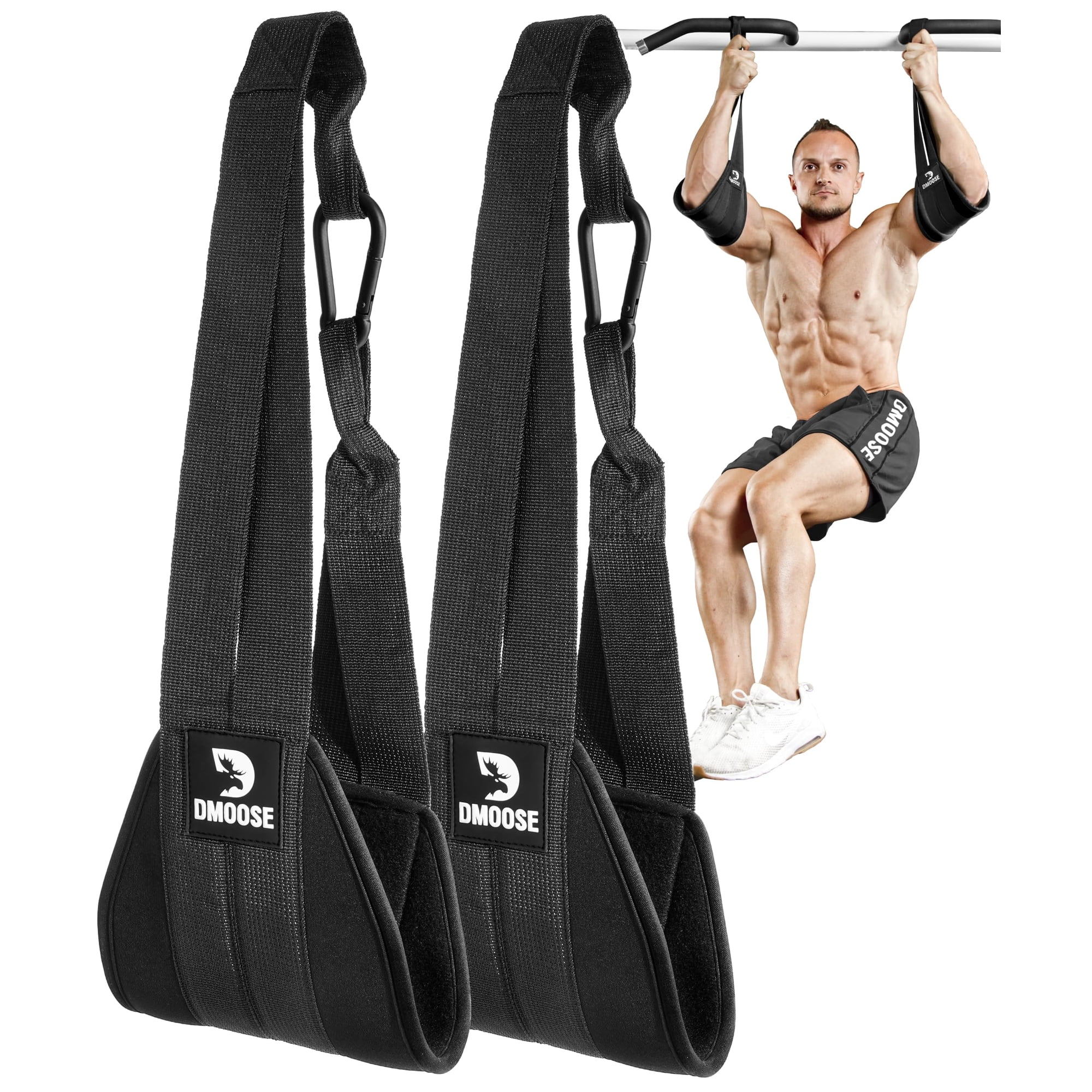 Correas Abdominales Colgantes Dmoose Fitness Para Barra De Dominadas (par)