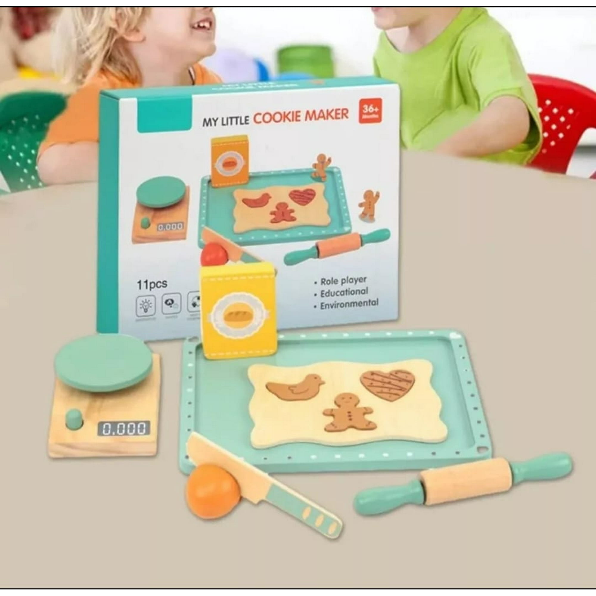 Genérico - Set De Repostería Didáctico De Madera Para Niños