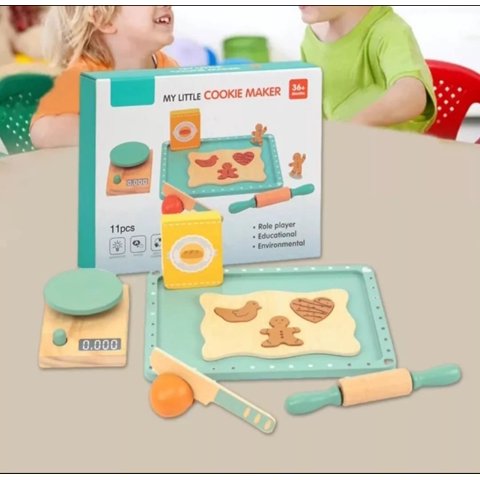 Genérico - Set De Repostería Didáctico De Madera Para Niños