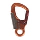 thumbnail image 2 of Gancho de mosquetón de doble bloqueo, mosquetón de bloqueo automático, llave suave, puerta de nariz, mosquetón de escalada de aluminio para montañismo Naranja, 2 of 5