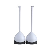 Set De Desatascadores Para Inodoro Clorox Con Hideaway Caddy White X2