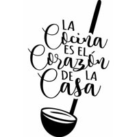 Rienda Libre Graphics - Frase Deco La Cocina Es El Corazón De La Casa Fr‑11016