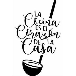 Rienda Libre Graphics - Frase Deco La Cocina Es El Corazón De La Casa Fr‑11016