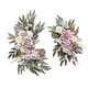 thumbnail image 4 of 2 Piezas De Flores De Seda Que Cuelgan La Corona Del Arco De La Boda Para La Pared De La Granja Boda Blanco Púrpura, 4 of 5