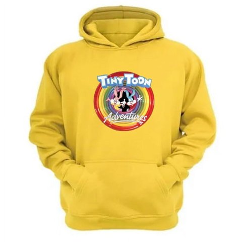 Genérico - Polerón Canguro Dibujos Animados Tiny Toons Amarillo Talla Xl Unisex