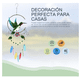 thumbnail image 5 of Colgante Jardín Colibrí Arco Iris Vidrio Y Cobre, 5 of 9