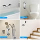 thumbnail image 3 of 2 asas de apoyo suizas, barra de apoyo para baño, asa de seguridad móvil, barra de apoyo para bañera, asa de apoyo premium para bañera, 3 of 7