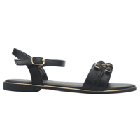 Sandalia De Mujer De Color Negro Casual Chalada Buckel-3