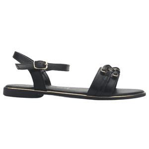Sandalia De Mujer De Color Negro Casual Chalada Buckel-3