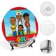 thumbnail image 4 of Jools TV Plato decorativo de porcelana fina (bone china), plato decorativo de cerámica para hogar, oficina, soporte de pared, platos decorativos para dormitorio - 6 pulgadas (15 cm), 4 of 6