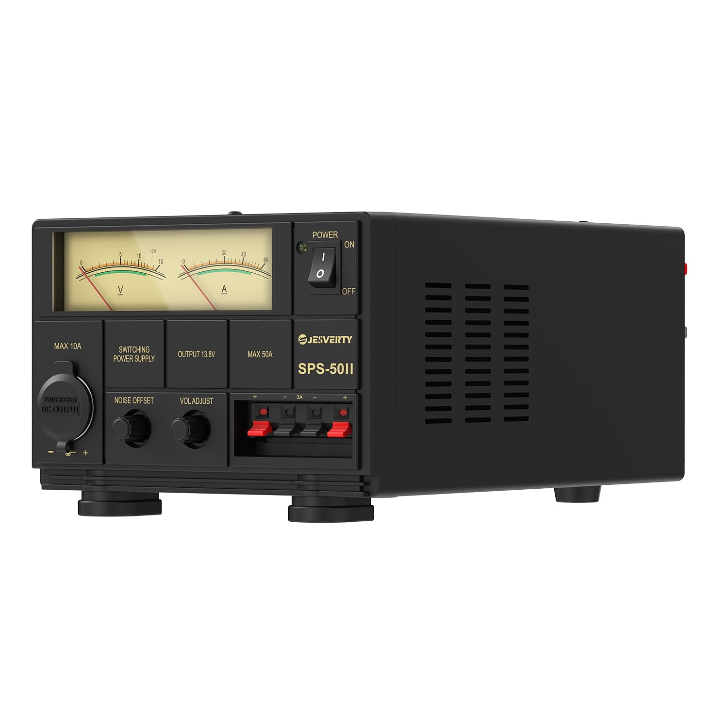 Fuente De Alimentación De Mesa Jesverty Sps-50ii 50a 13,8 V Con Ventilador De Refrigeración
