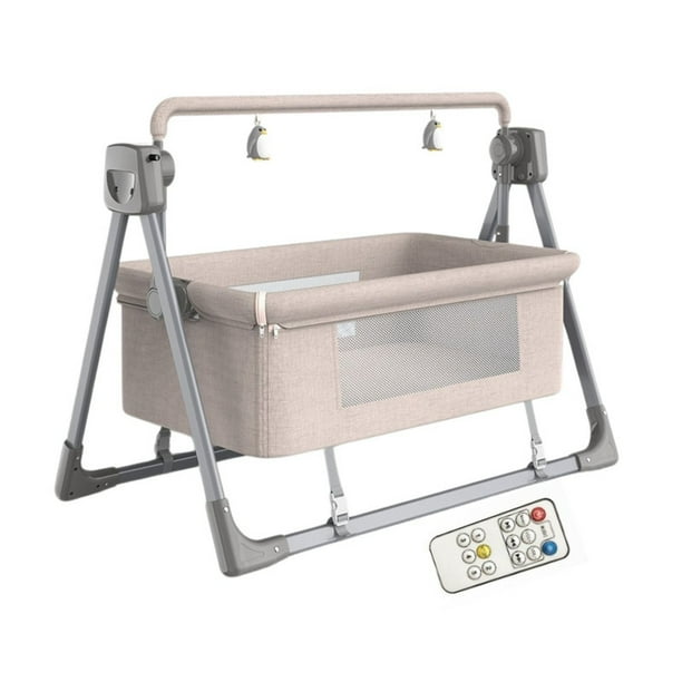 Cuna Colecho Mecedora Eléctrica Plegable Y Bluetooth
