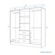 thumbnail image 5 of Clóset Maipo 6 Puertas 3 Cajones Chocolate, 5 of 7