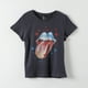 thumbnail image 1 of Polera Manga Corta Mujer Lengua Negro The Rolling Stones, 1 of 4