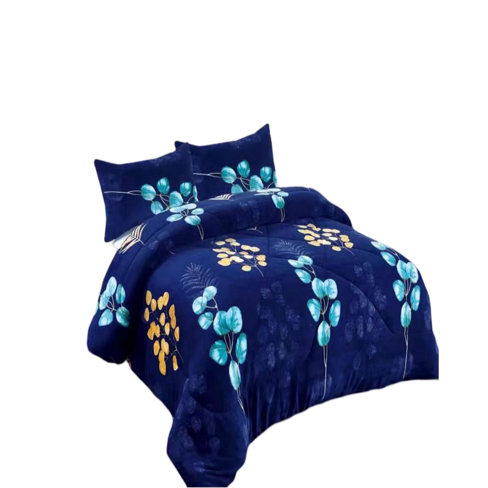 Genérico - Plumon De Invierno Plaza Y Media Flores