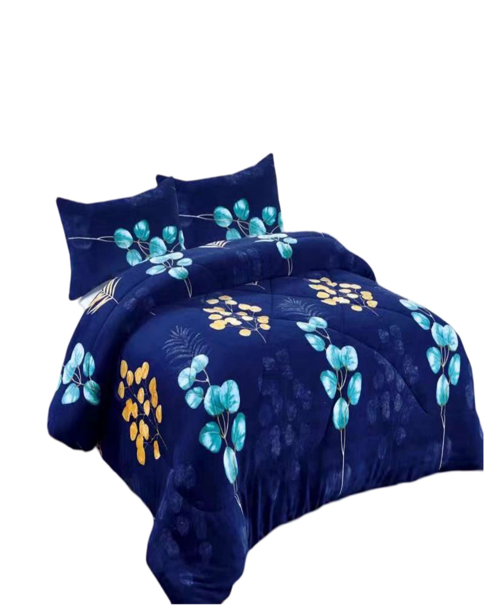 Genérico - Plumon De Invierno 2 Plazas Flores