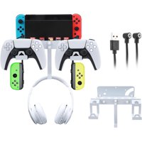 Soporte De Pared Aaronmei Kit De Montaje Metálico 5 En 1 Blanco