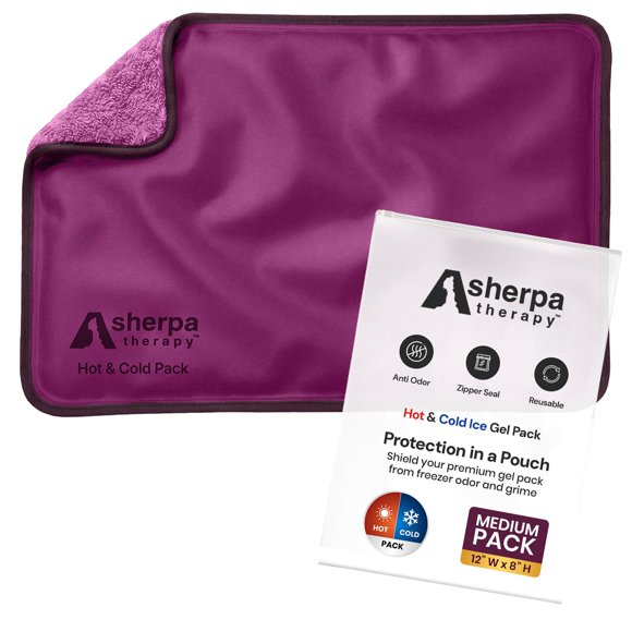 Compresa de Gel Sherpa Therapy 20x30 cm Reutilizable Púrpura