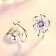 thumbnail image 2 of Lindos Aros Plata 925 Clip Flores Cerezo Rosa Purpura Joyas purpura Talla única, 2 of 4