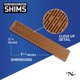 thumbnail image 5 of Paquete compuesto Wood Shims Nelson de 20 cm, paquete de 12, 5 of 5