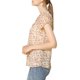 thumbnail image 4 of INSPIRE CHIC Blusa Floral de Regreso a Clases para Mujer, Manga Corta, Casual de Gasa con Volantes, Color Albaricoque XL, 4 of 7