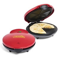 Máquina Para Hacer Quesadillas Nostalgia Taco Tuesday Deluxe, 25 Cm, Color Rojo